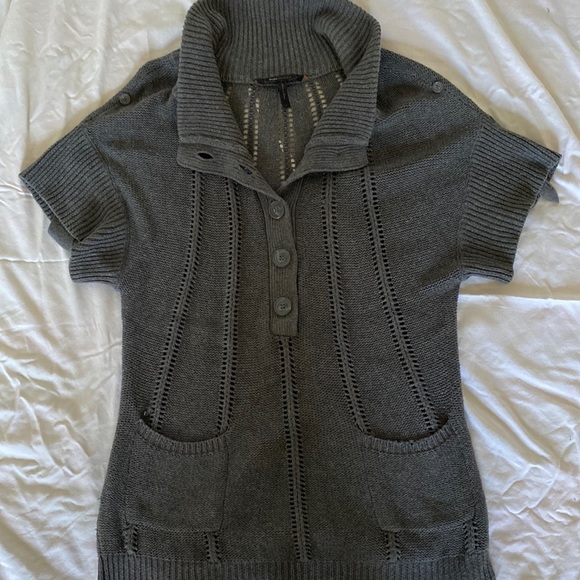 Oversized sweater with collar - Picture 1 of 4